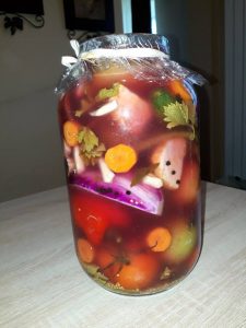 How to prepare pickled green tomatoes, recipe of tomato pickle,winter pickled green tomatoes salad